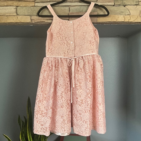 Holiday Party 2-Pc Lace Metallic Dress Sweater Set Party Formal Event Pink 14 - Picture 6 of 9